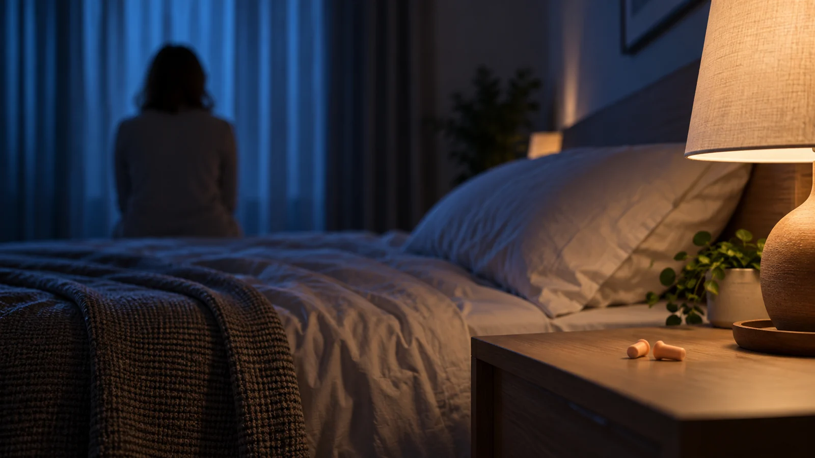 Illustration éditoriale pour Bruits nocturnes et sommeil chez l’adulte : effets observés, limites des données et motifs de consultation