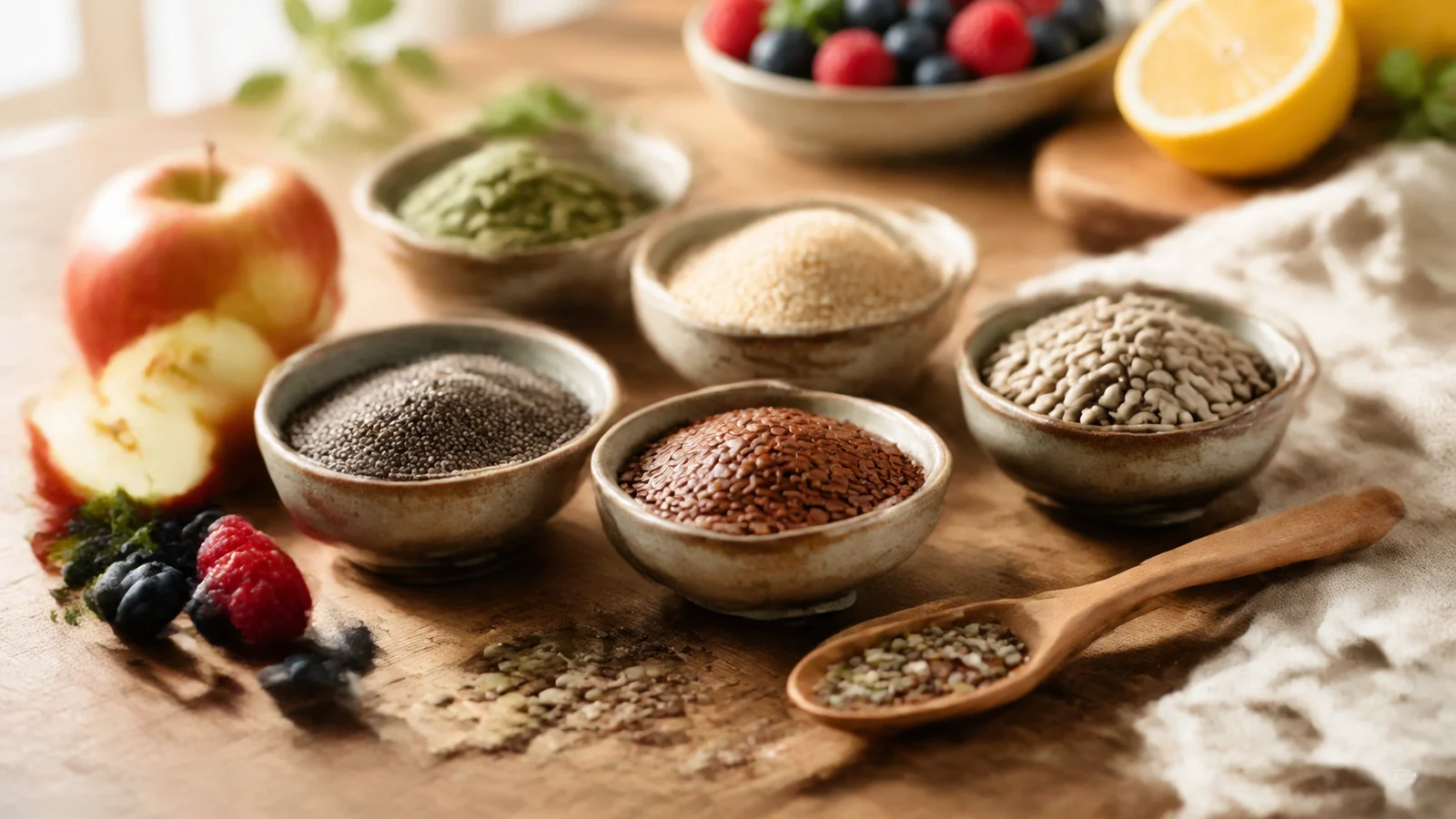 Illustration éditoriale pour Comprendre l’intérêt nutritionnel des petites graines