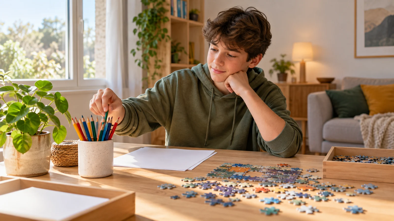 Illustration éditoriale pour Occuper son temps à l’adolescence avec des activités variées
